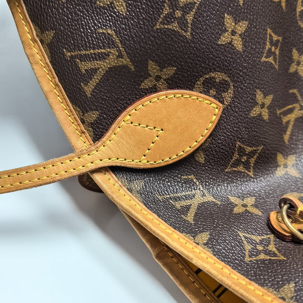 NEVERFULL MM Monogram Coated Canvas Brown