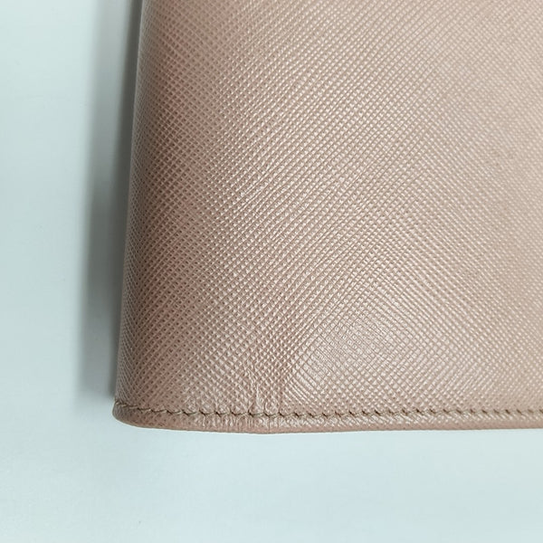 Saffiano Calfskin Crossbody Bag Pink