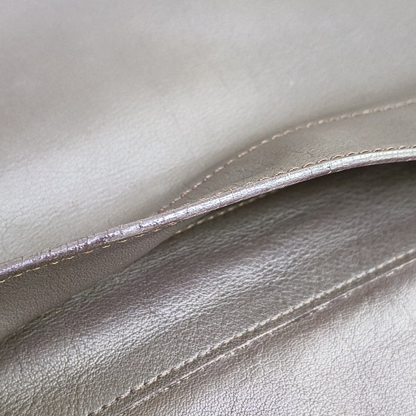 Lambskin Shoulder Bag Brown