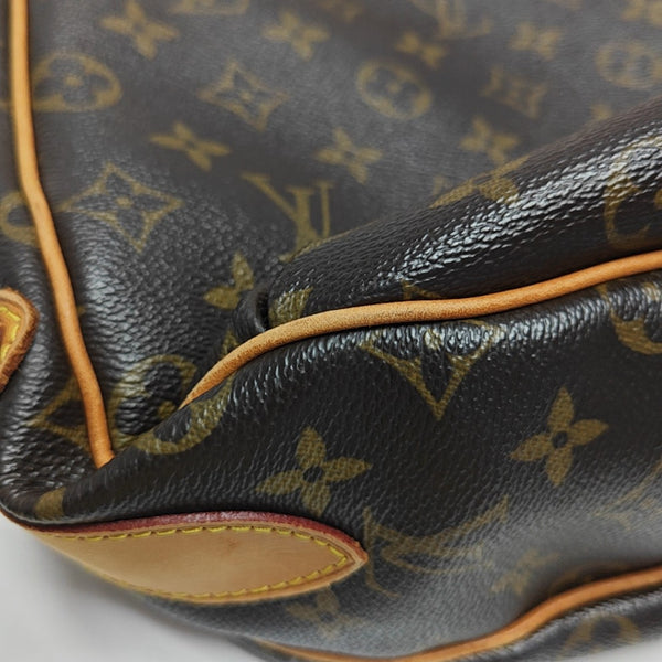 TULUM GM Monogram Coated Canvas Brown