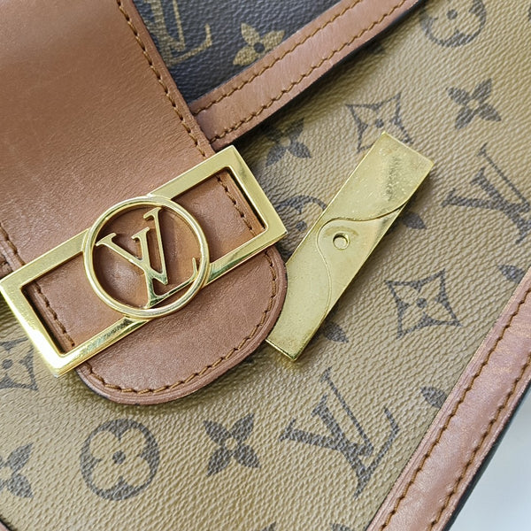 DAUPHINE MM Monogram Coated Canvas Brown