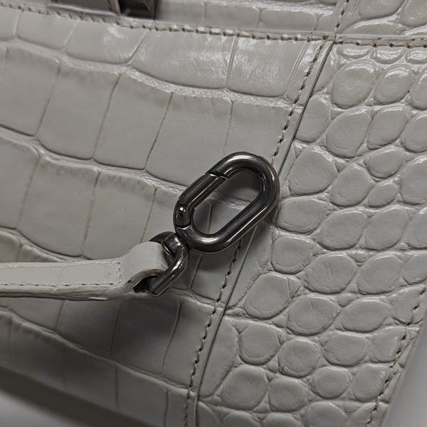 Hourglass S Calfskin White