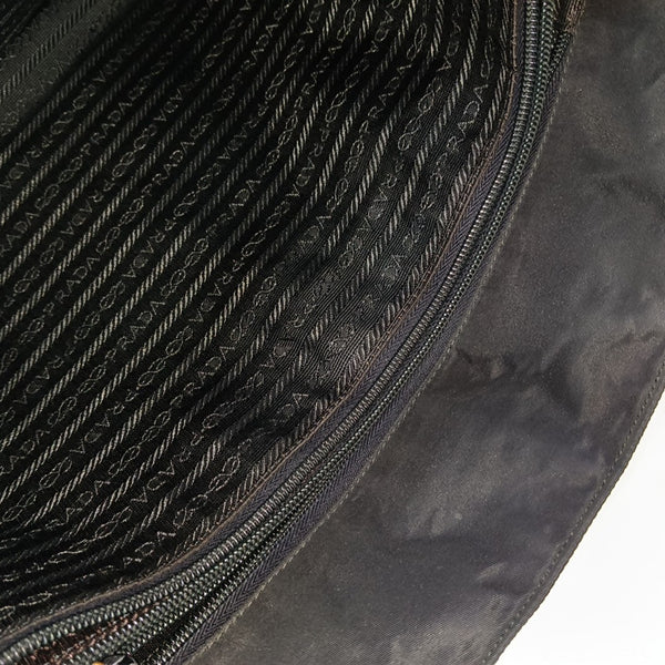 Nylon Shoulder Bag Black