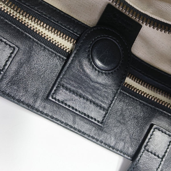 Monogram Coated Canvas Tote Bag Beige