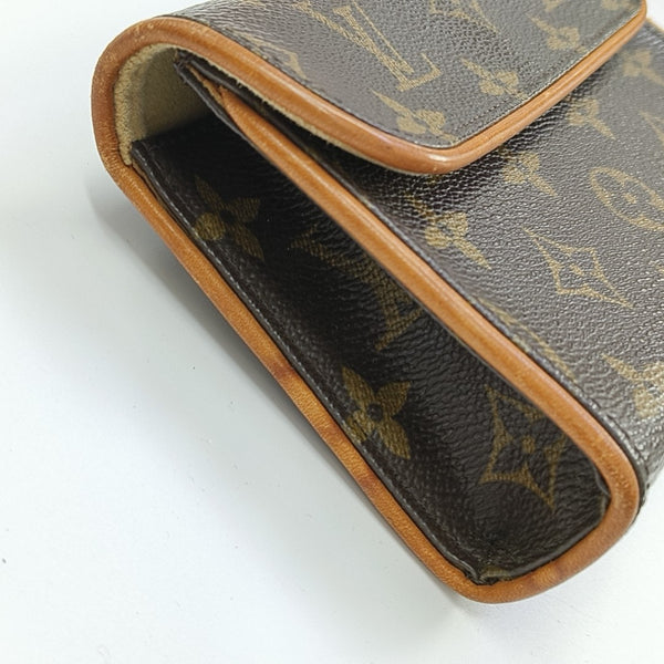 FLORENTINE Monogram Coated Canvas Brown