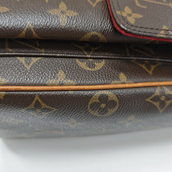MULTIPLE Monogram Coated Canvas Brown