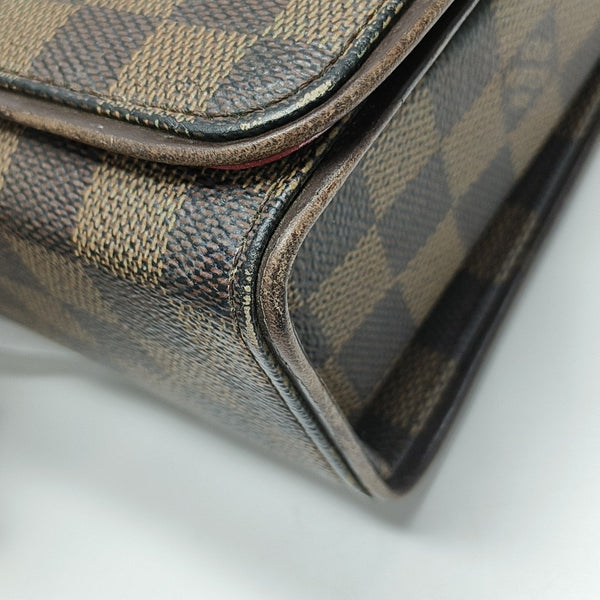 TRIBECA Damier Ebene Coated Canvas Brown