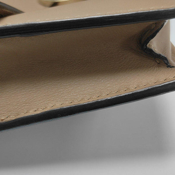 Interlocking G Small Calfskin Brown