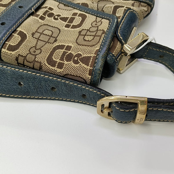 Fabric Shoulder Bag Brown