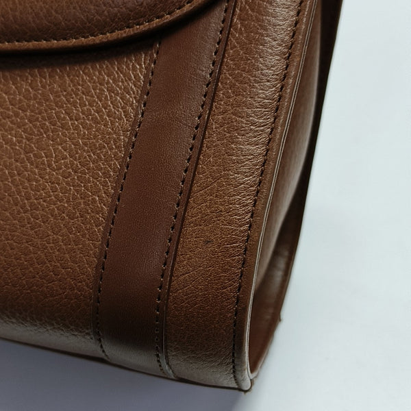 Calfskin Shoulder Bag Brown