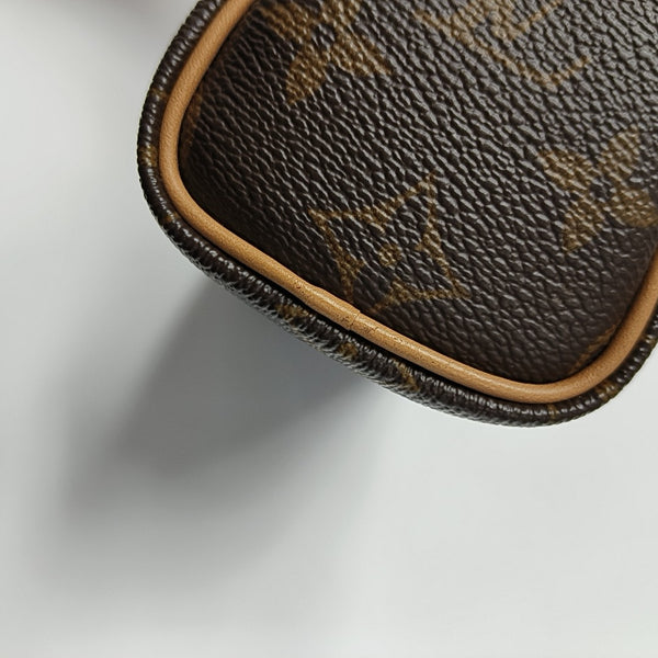 SPEEDY Nano Monogram Coated Canvas Brown