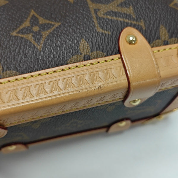 SIDE TRUNK MM Monogram Coated Canvas Brown