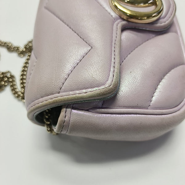 GG Marmont Mini Quilted Calfskin Pink