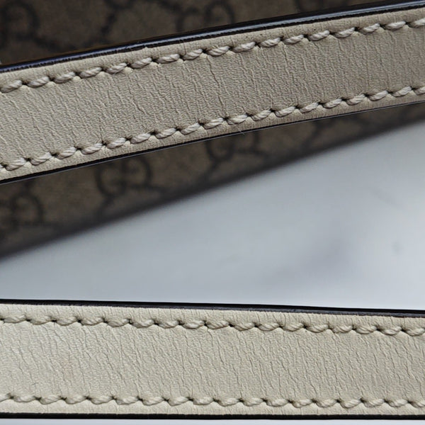 Padlock Small Monogram Coated Canvas Beige
