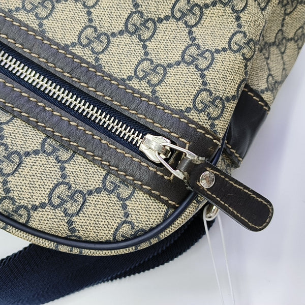 GG Supreme Monogram Coated Canvas Black