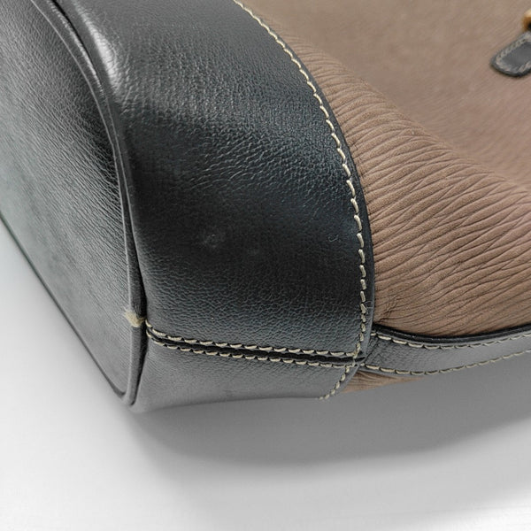 Calfskin Shoulder Bag Brown