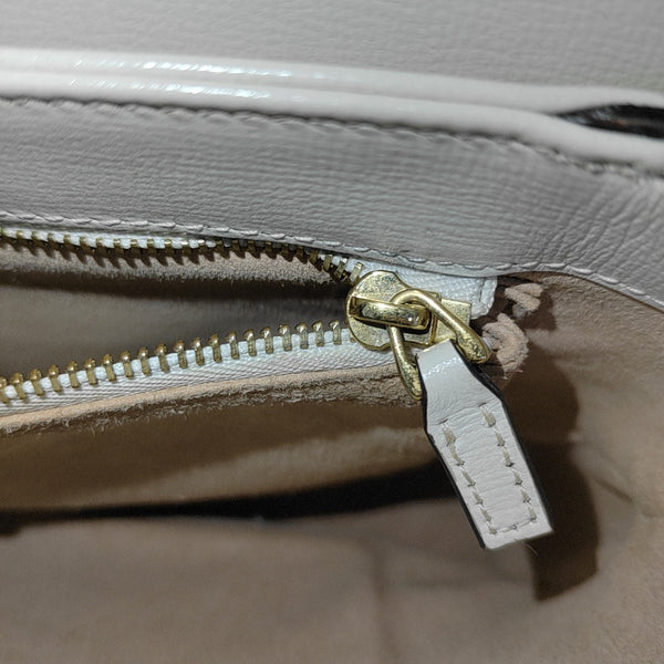 Authenticated pre-owned Horsebit 1955 Small Calfskin White - Shoulder Bag at Looply