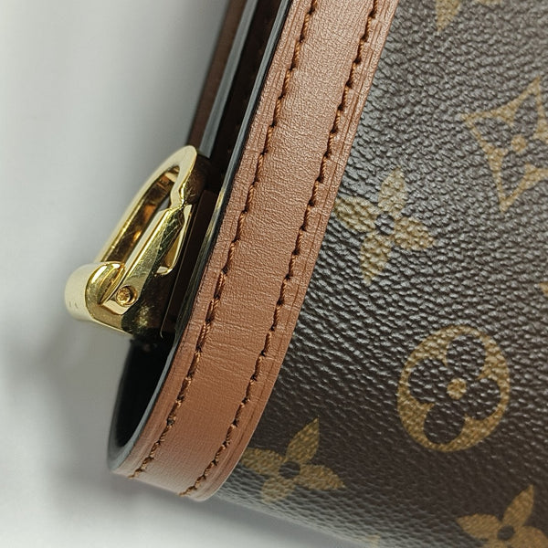 DAUPHINE MM Monogram Coated Canvas Brown