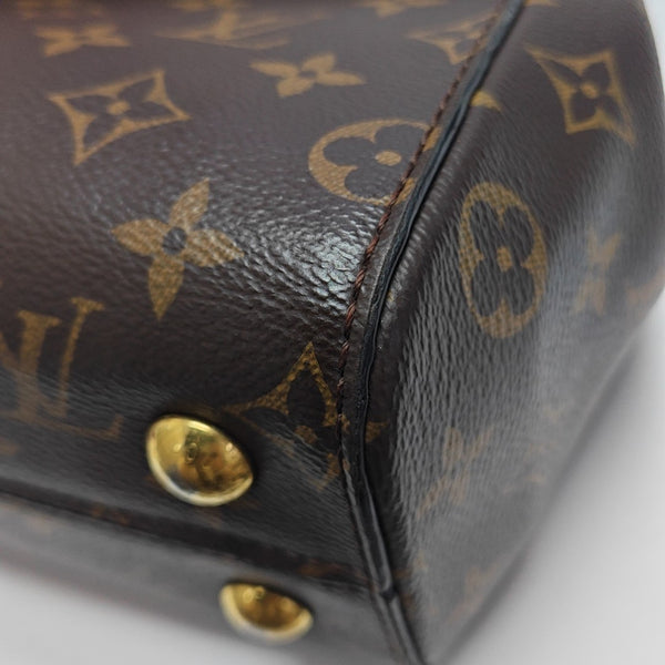 CLUNY PM Monogram Coated Canvas Brown