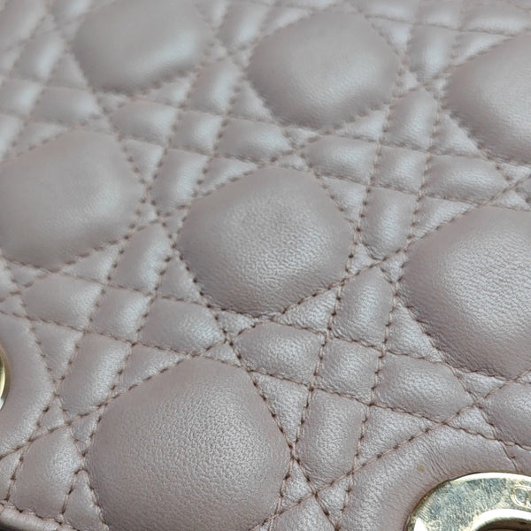Lady Dior Mini Cannage Lambskin Pink