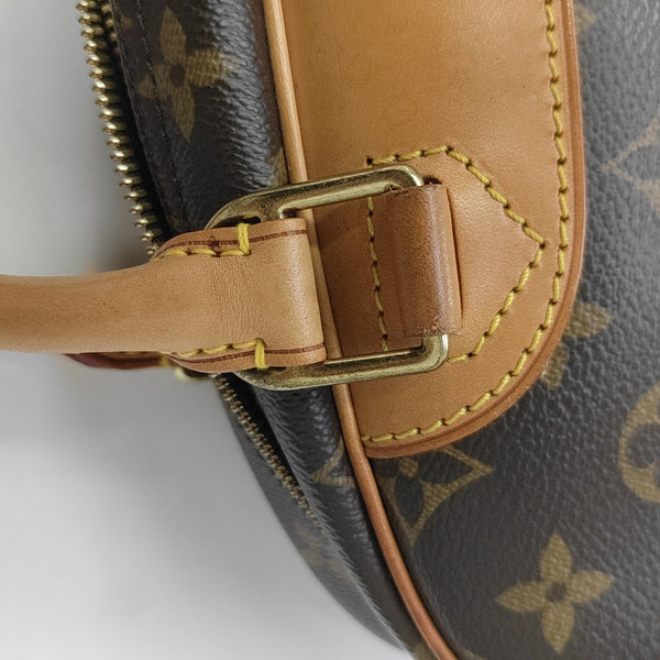 DEAUVILLE Monogram Coated Canvas Brown