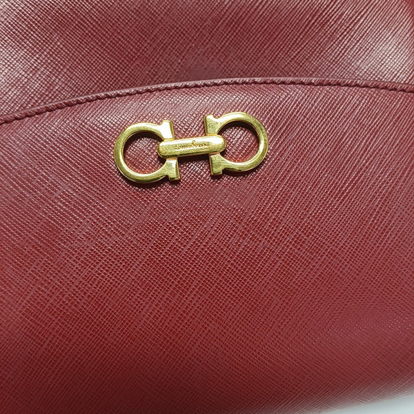 Gancini Calfskin Red