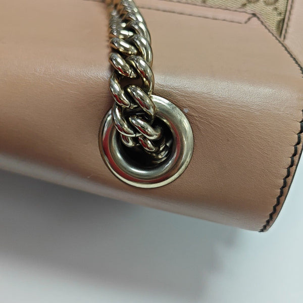 Emily Chain Monogram Fabric Brown