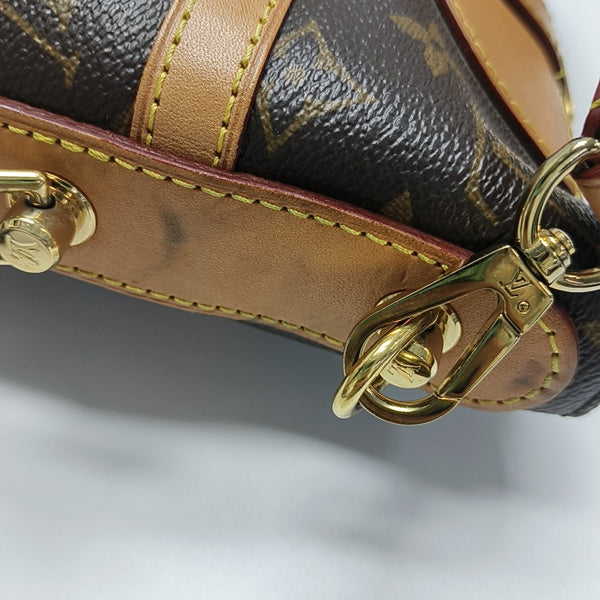 DUFFLE Monogram Coated Canvas Brown