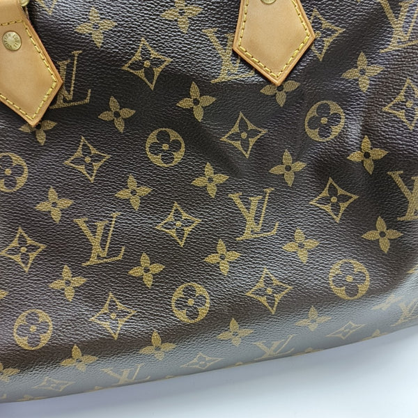 SPEEDY 30 Monogram Coated Canvas Brown