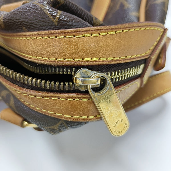 STRESA Monogram Coated Canvas Brown