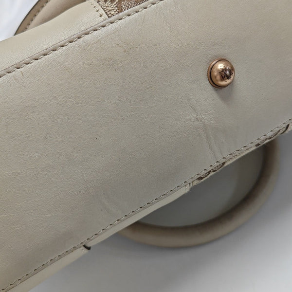 Monogram Calfskin Tote Bag Beige