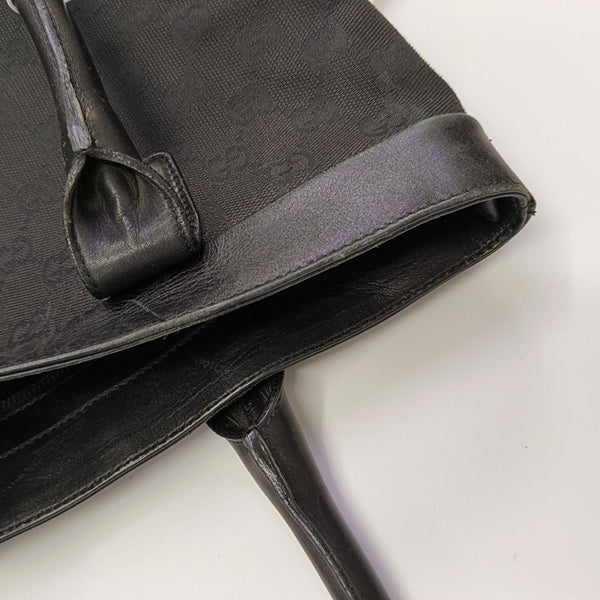 Monogram Canvas Tote Bag Black