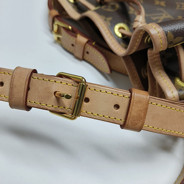 NOÉ BB Monogram Coated Canvas Brown