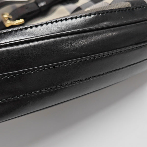 Canvas Top Handle Bag Black