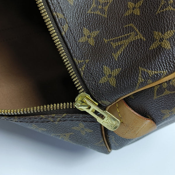 SAC SOUPLE Monogram Coated Canvas Brown