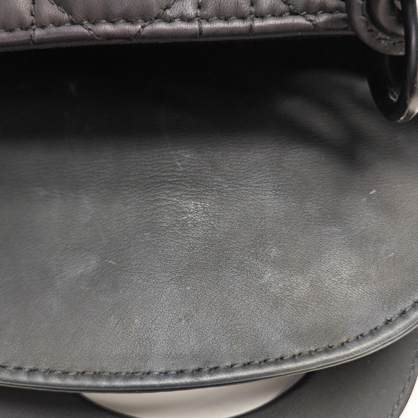 Lady Dior Mini Cannage Calfskin Black