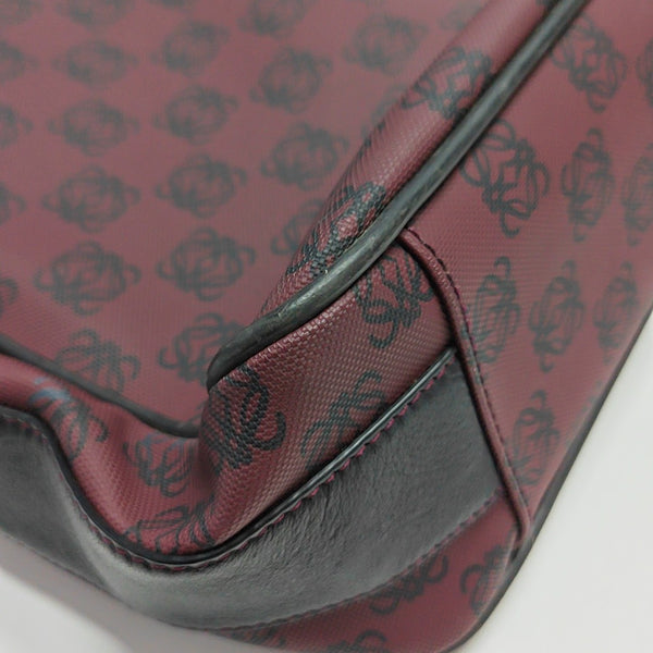 Coated Canvas Shoulder Bag Red