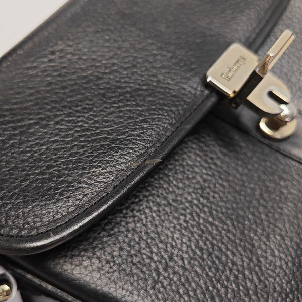 Calfskin Shoulder Bag Black