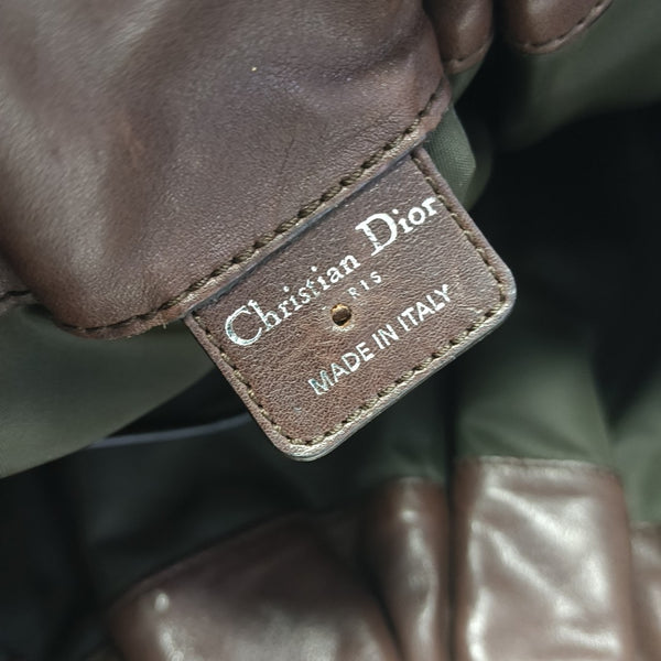 Calfskin Top Handle Bag Brown