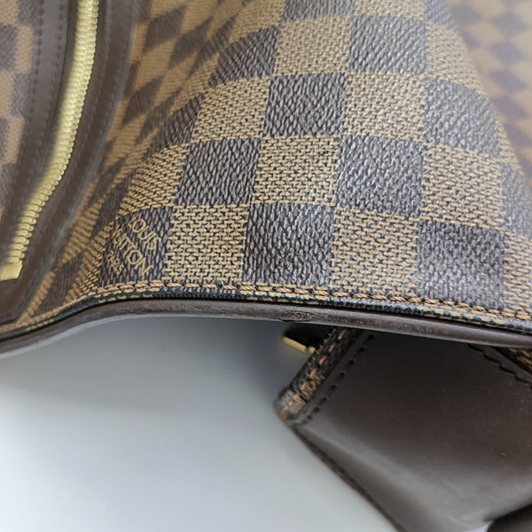 SPENCER Damier Ebene Coated Canvas Brown