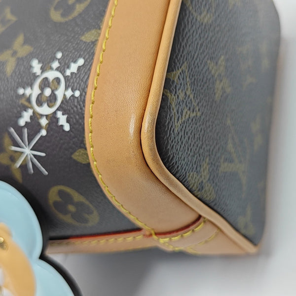 NOÉ Super Mini Monogram Coated Canvas Brown