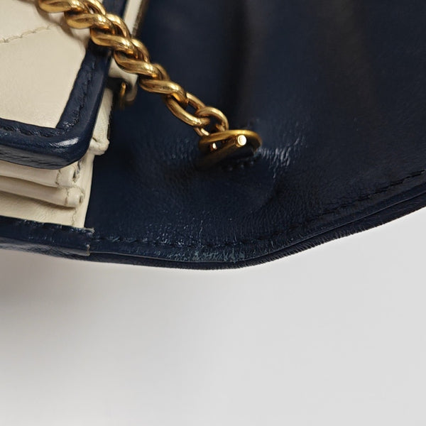 GG Marmont Mini Quilted Calfskin White