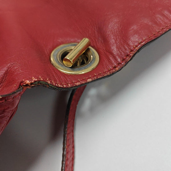 Quilted Calfskin Red