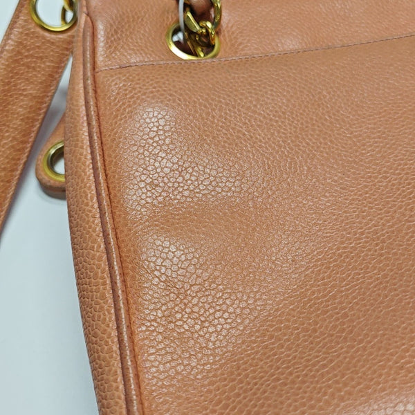 Grained Calfskin Tote Bag Pink