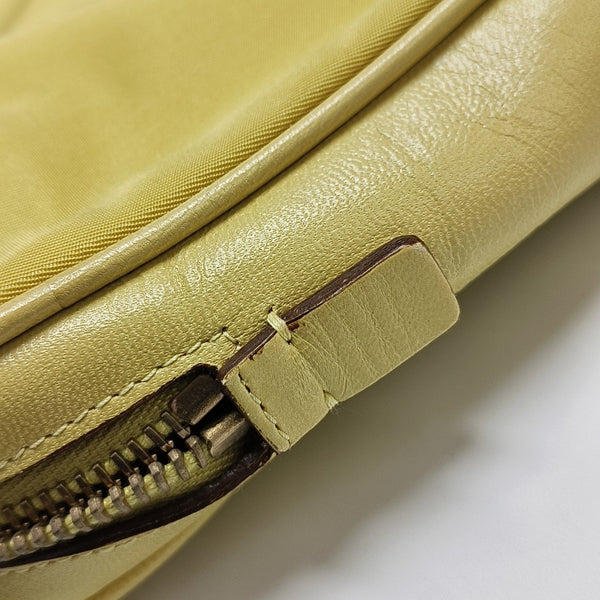 Nylon Top Handle Bag Yellow