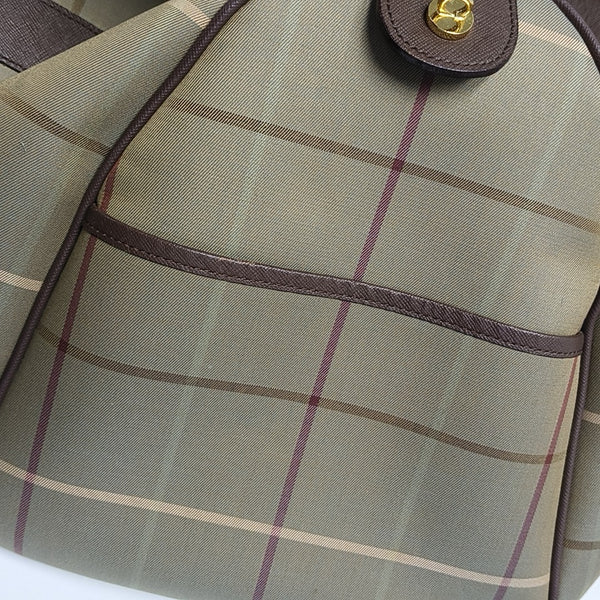 Canvas Top Handle Bag Green