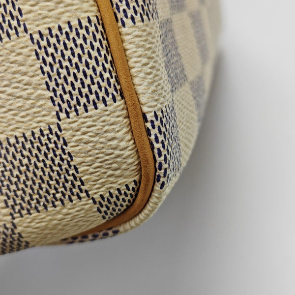 SPEEDY 30 Damier Azur Coated Canvas White