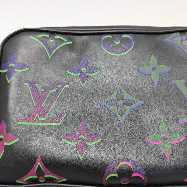 Monogram Calfskin Shoulder Bag PM Black