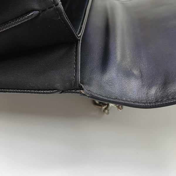 Calfskin Shoulder Bag Black