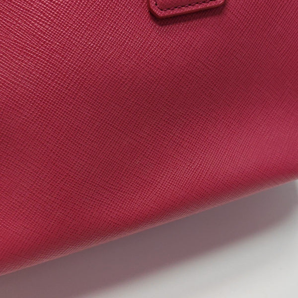Galleria Small Saffiano Calfskin Red